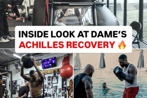 期待尽快回到赛场！利拉德穿着保护靴进行拳击等一系列康复训练